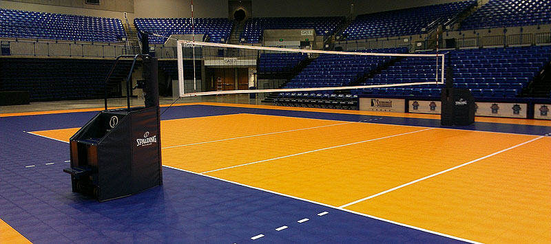 volleyball court tiles